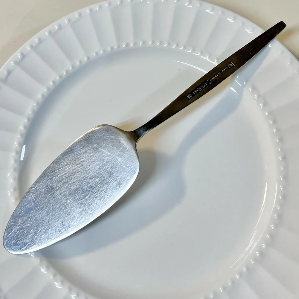 Vintage Coventry Japan JH Bouquet Pattern Flatware Stainless Cake Pie Server